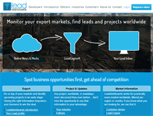 Tablet Screenshot of leaddashboards.com